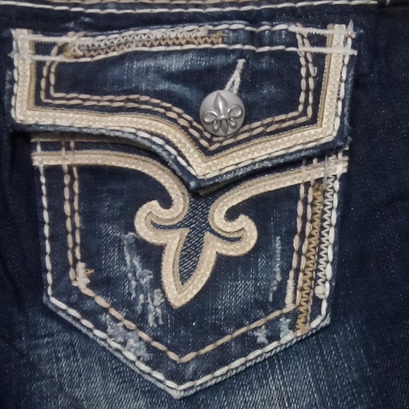 Rock Revival Women's 26 Easy Boot Kai Embellished Embroidered Distressed NWT - Picture 2 of 13